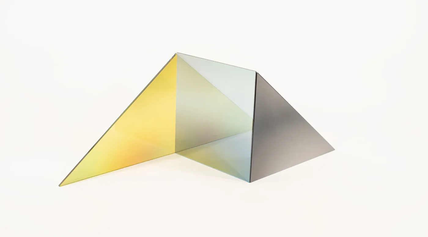 Larry Bell and Susanna Fritscher put two kinds of almost-nothing in the same room