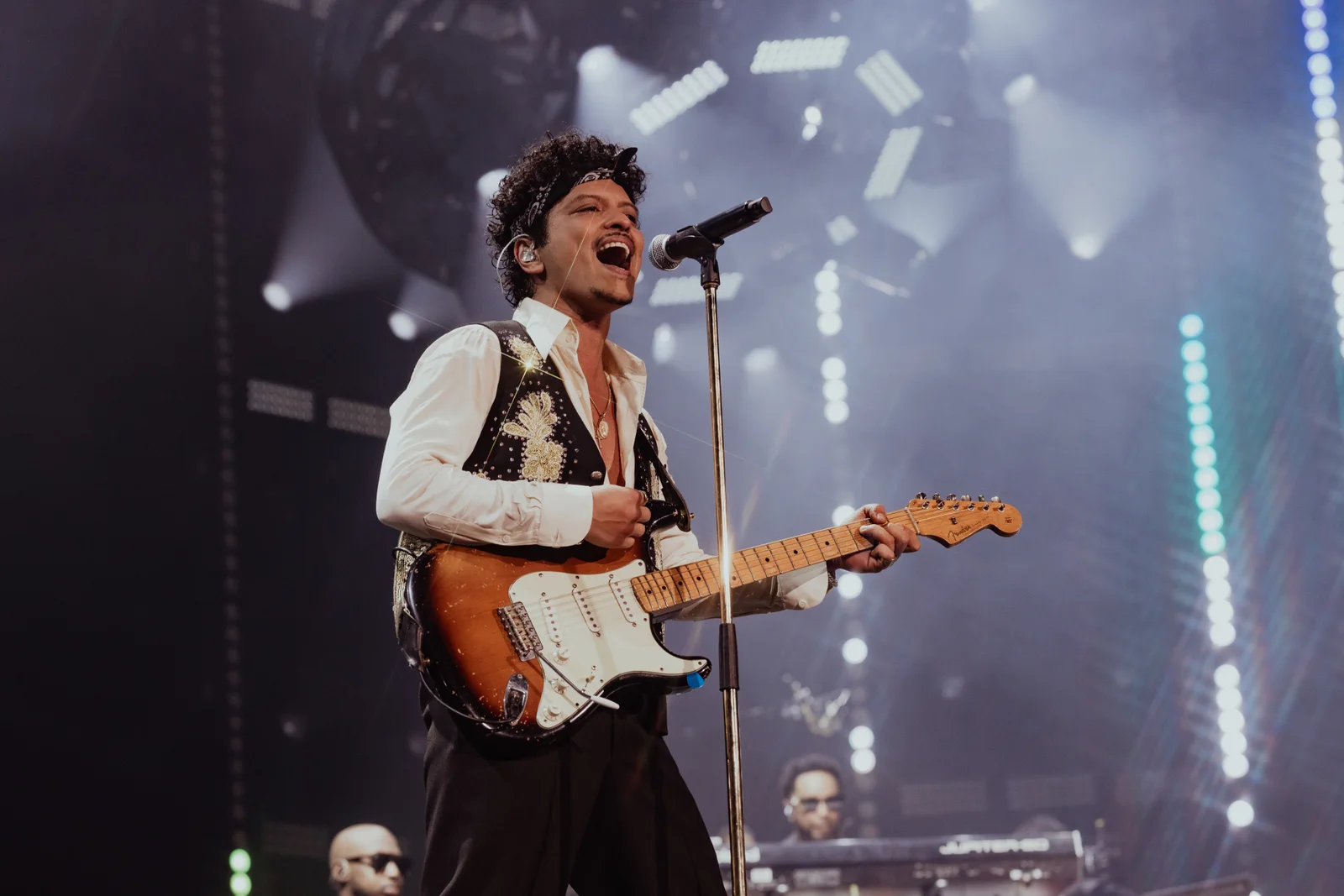 Bruno Mars's visuals were argued out on the rehearsal stage, not on paper